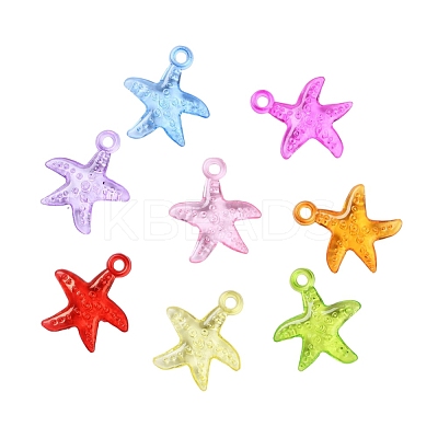 Transparent Acrylic Pendants TACR-YW0001-16-1