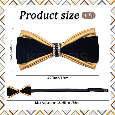 Imitation Leather Bow Ties AJEW-WH20020-441C-1