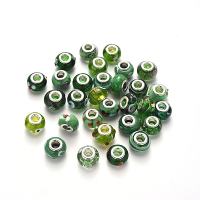 Handmade Lampwork European Beads LPDL-N001-M-08-1