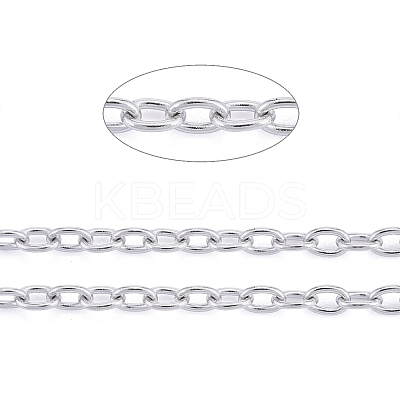 Tarnish Resistant 201 Stainless Steel Cable Chains CHS-R008-11-1