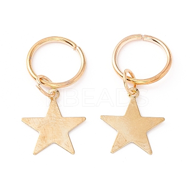 Alloy Star Charms LS-PALLOY-WH0001-03G-1