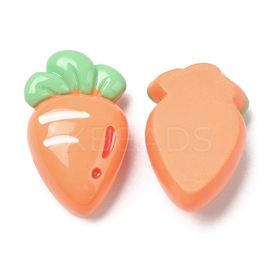 Opaque Resin Fruit Cabochons RESI-G072-02H-1