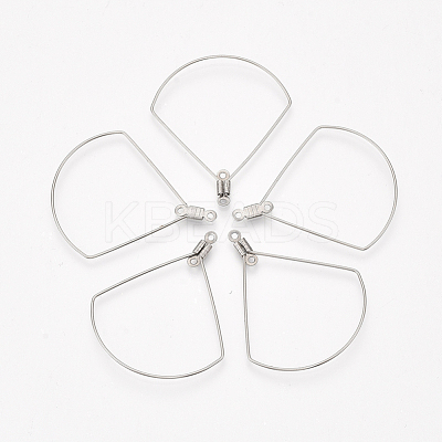 Tarnish Resistant 304 Stainless Steel Wire Pendants STAS-S103-11-1