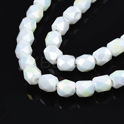 Electroplate Glass Beads Strands EGLA-N002-13-A13-1