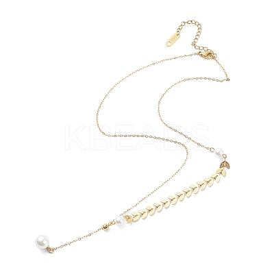 304 Stainless Steel Pendant Necklaces NJEW-K118-30G-1