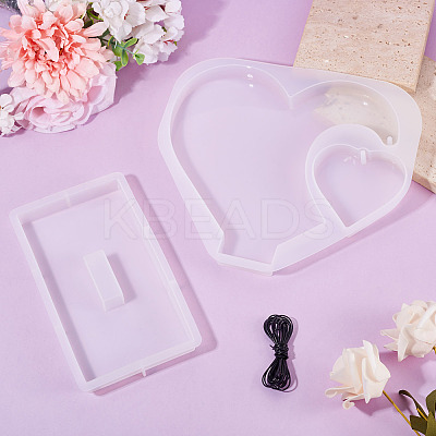1 Set Heart Photo Frame Silicone Molds DIY-TA0014-77-1