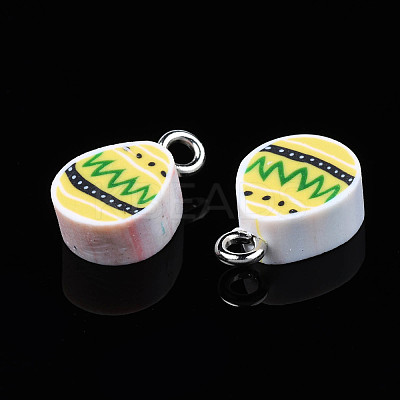 Handmade Polymer Clay Charms CLAY-S096-026-1