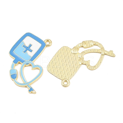 Medical Theme Alloy Enamel Pendants AL-CBA2919-03G-01A-1