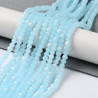 Imitation Jade Glass Beads Strands X1-EGLA-A034-J3mm-MB04-1