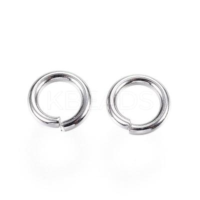 Tarnish Resistant 304 Stainless Steel Open Jump Rings STAS-E113-09P-1