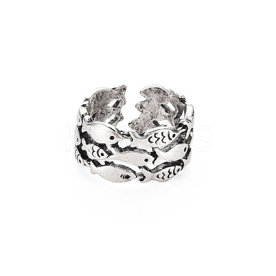Men's Alloy Cuff Finger Rings RJEW-N029-072-1