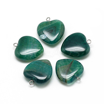 Natural Brazilian Agate Pendants G-S262-01C-1