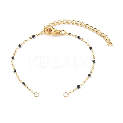 304 Stainless Steel Link Chain Bracelet Makings AJEW-JB00952-02-1