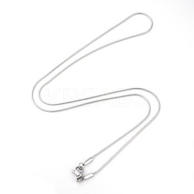 Tarnish Resistant Herringbone Chain Necklace for Men NJEW-A288B-0.8-P-1