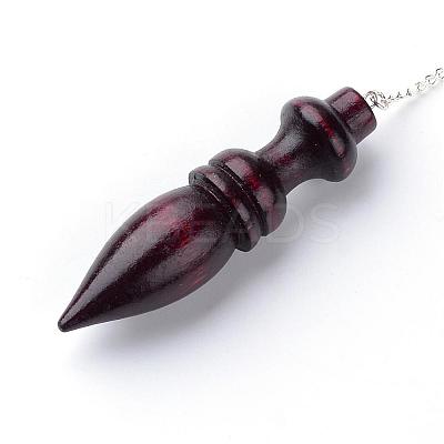 Wood Pointed Dowsing Pendulums WOOD-Q023-03-1