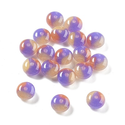 Two Tone Transparent Resin Beads RESI-S013-01A-1