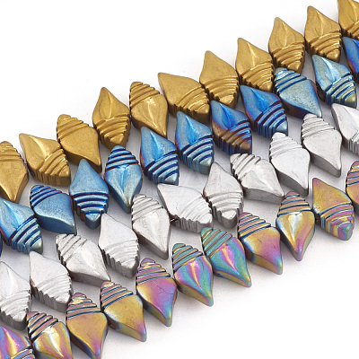 Electroplate Non-magnetic Synthetic Hematite Beads Strands G-T061-173-1