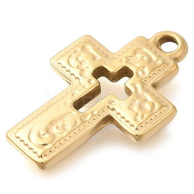 304 Stainless Steel Pendants STAS-P369-09G-1