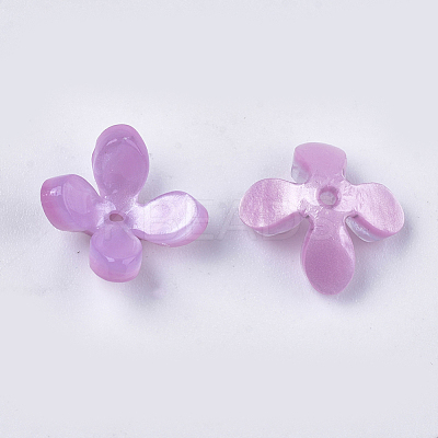 Cellulose Acetate(Resin) Bead Caps KK-S161-05G-1