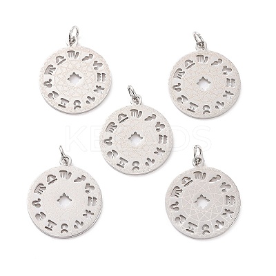 Non-Tarnish 201 Stainless Steel Pendants STAS-S105-T565D-1-1