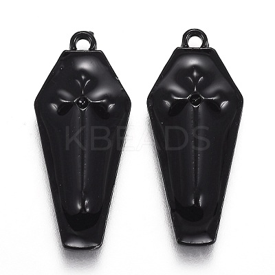 Halloween Theme Alloy Enamel Pendants ENAM-J649-14B-01-1