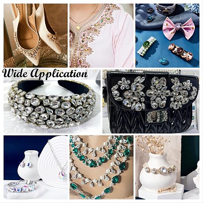 Sew on Rhinestone RGLA-T034-4x8mm-20-1