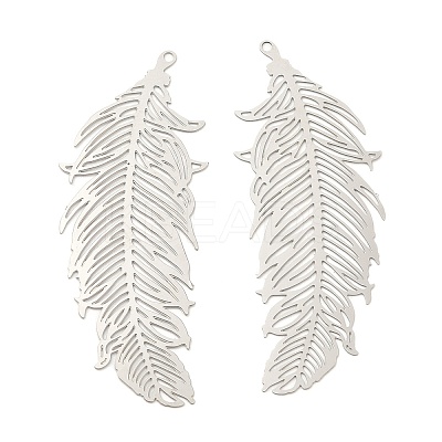 Non-Tarnish 201 Stainless Steel Filigree Pendants STAS-K257-18P-1