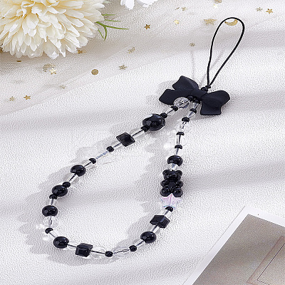 1Pc Acrylic Beaded Mobile Straps for Women AJEW-LP0004-51-1