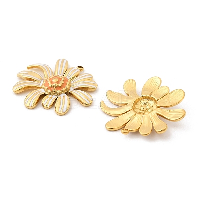 304 Stainless Steel Enamel Pendants STAS-G358-10G-02-1