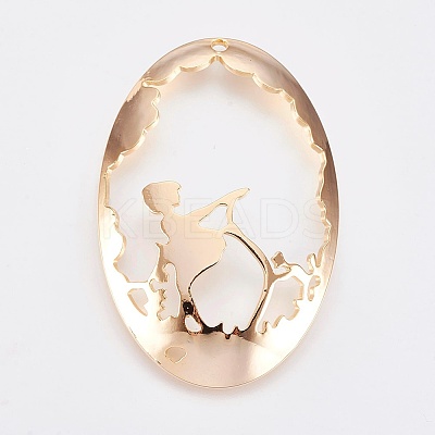 Brass Pendants KK-K230-04G-NF-1