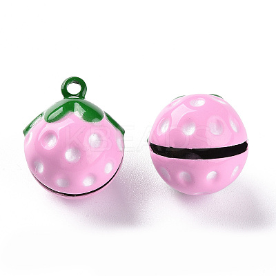 Baking Paint Brass Bell Pendants LS-X-KKB-S002-012A-1