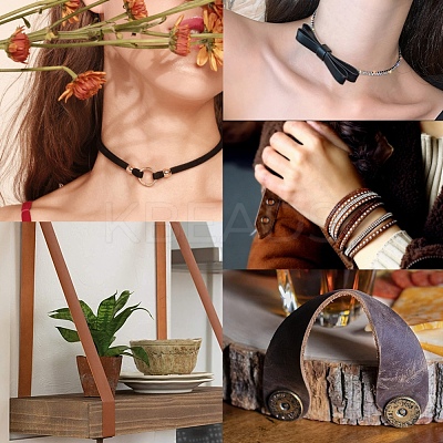 Micro Fiber Imitation Leather Cord LC-WH0001-01A-1