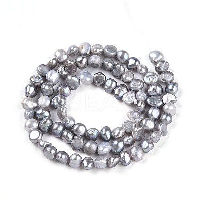 Natural Cultured Freshwater Pearl Beads Strands PEAR-N014-04I-01-1