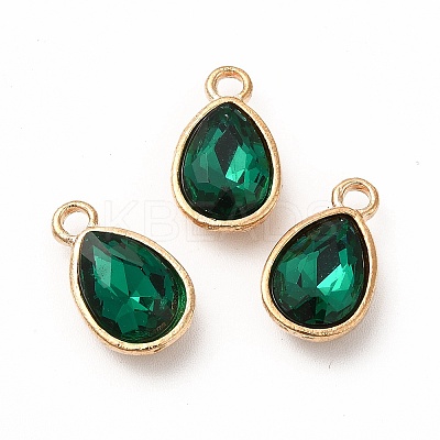 Faceted Glass Rhinestone Pendants GLAA-I051-A13-1