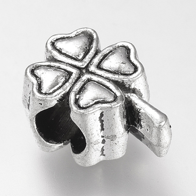 Tibetan Style Alloy European Beads TIBE-S310-079AS-LF-1