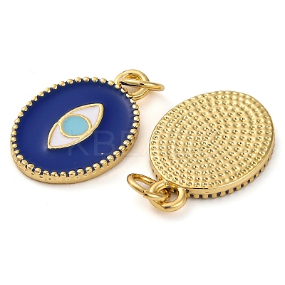 Brass Enamel Pendants KK-K339-08G-01-1