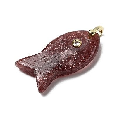 Natural & Synthetic Mixed Gemstone Pendants KK-D021-05G-1