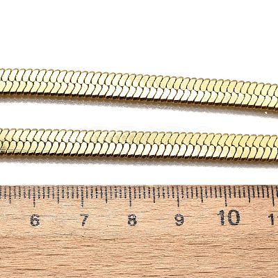 Ion Plating(IP) 304 Stainless Steel Herringbone Chain Necklace for Men Women LS-NJEW-E076-03E-G-1