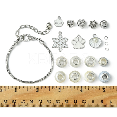 DIY Brass & Alloy European Style Bracelets Making Kits DIY-FS0007-22-1