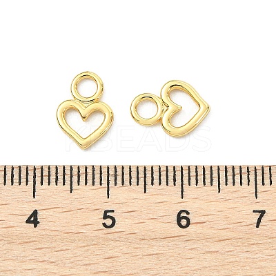SHEGRACE Brass Heart Charms XGR0161G-100G-1