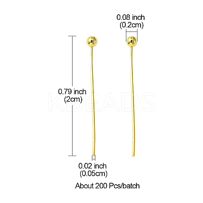 Brass Ball Head pins KK-YW0001-97C-G-1