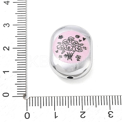 Printed Opaque Acrylic Beads AC-CBA7C46-01E-1