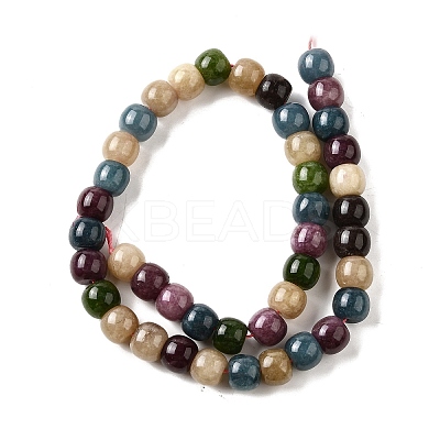 Natural Dyed White Jade Beads Strands G-U023-B03-02-1