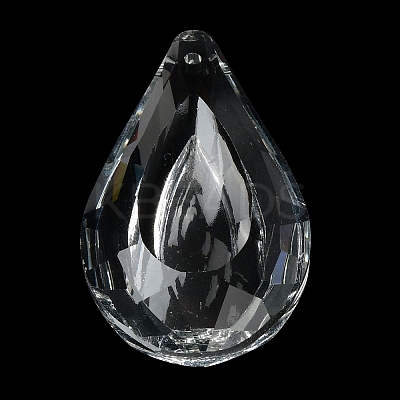 Transparent Glass Pendants GLAA-R223-03H-1