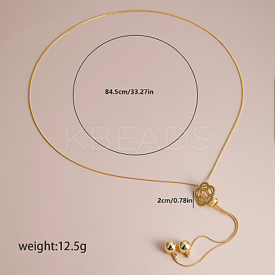 Elegant Hollow Flower Y-Shaped Chain Pendant Lariat Necklaces for Autumn/Winter RX2303-5-1