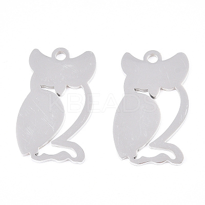 Non-Tarnish 201 Stainless Steel Stamping Blank Tag Pendants STAS-T008-018-1-1