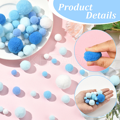3 sets Polyester Ball Decoration DIY-SC0031-26E-1