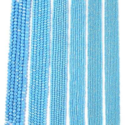 Electroplate Glass Beads Strands LS-EGLA-A044-P8mm-B08-1