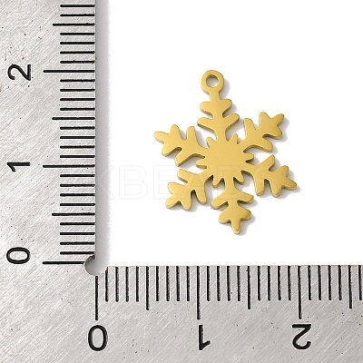 5Pcs Christmas 201 Stainless Steel Pendants LS-STAS-Z068-01G-02-1