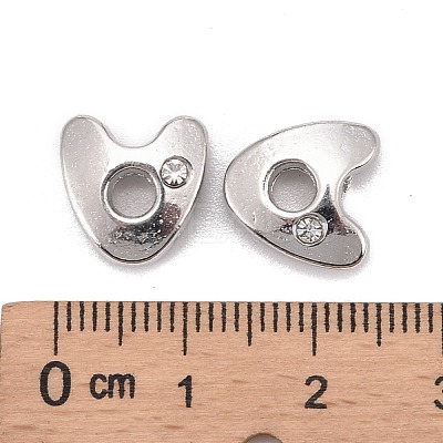 Letter Slider Beads for Watch Band Bracelet Making ALRI-O012-A-NR-1